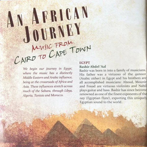 An African Journey. Music From Cairo To Cape Town