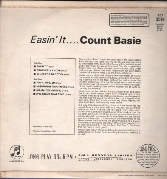 Basie Easin' It