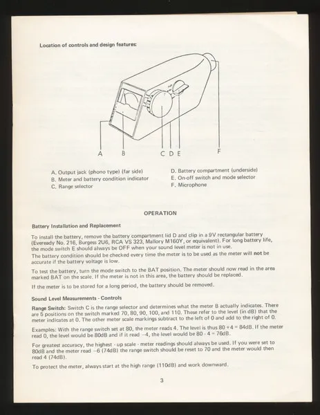 Audio Dynamics Test Record