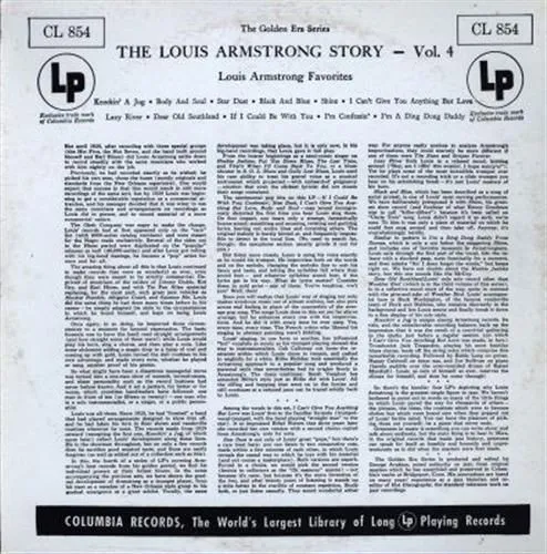 The Louis Armstrong Story (Volume 4)