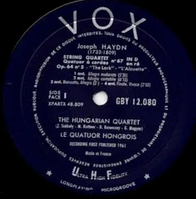 Quartet No. 67 In D Major Op. 64, No. 5 / String Quartet No. 82 In F Major Op. 77, No. 2