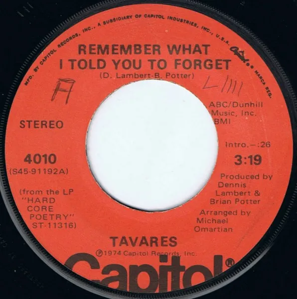 Remember What I Told You To Forget / My Ship