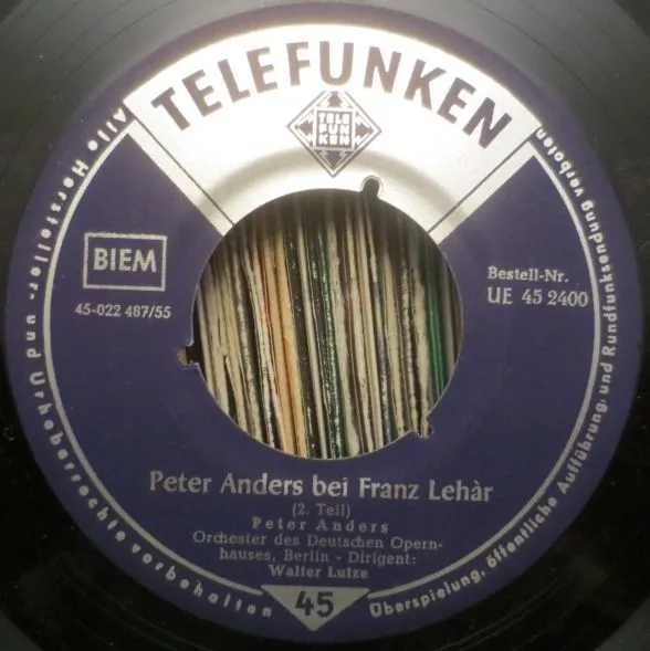 Peter Anders Bei Franz Lehár