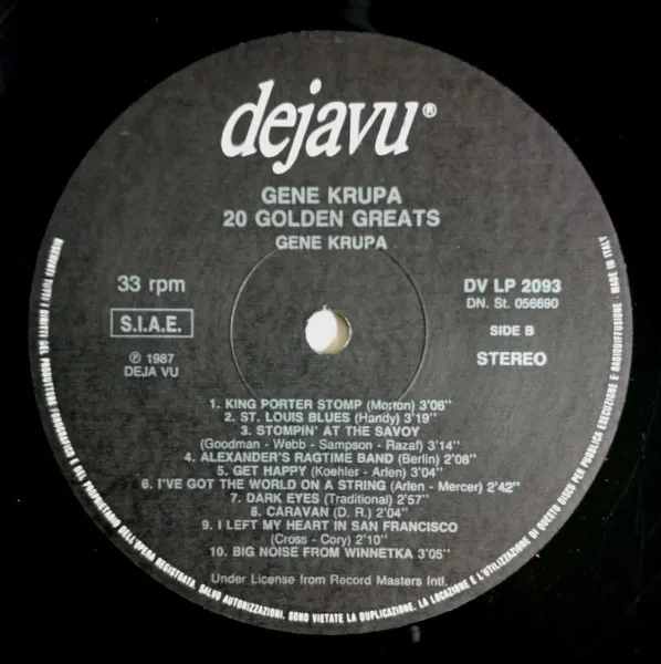 The Gene Krupa Collection - 20 Golden Greats