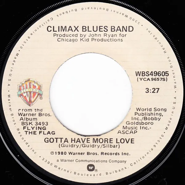 Gotta Have More Love / One For Me And You