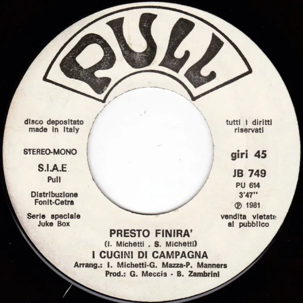 Presto Finirà / Without Your Love