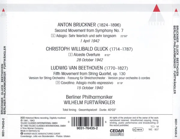 Wilhelm Furtwängler · Berliner Philharmoniker 1940 · 1942