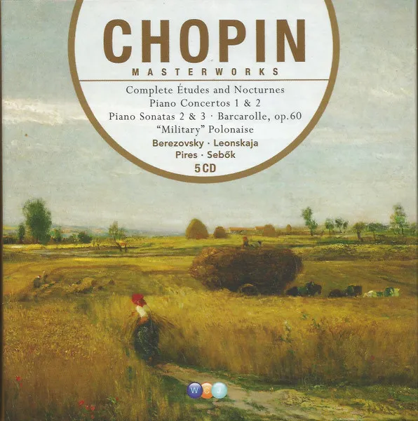 Masterworks; Complete Etudes And Nocturnes, Piano Concertos 1 & 2, Piano Sonatas 2 & 3, Barcarolle, Military Polonaise