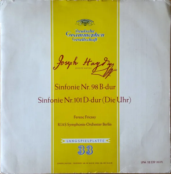 Sinfonie Nr. 98 B-Dur - Sinfonie Nr. 101 D-Dur (Die Uhr)