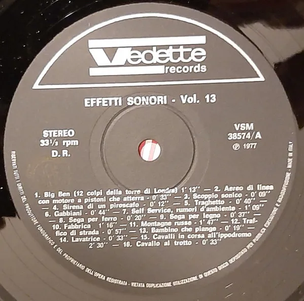 Sound Effects 13 - Effetti Sonori Vol. 13