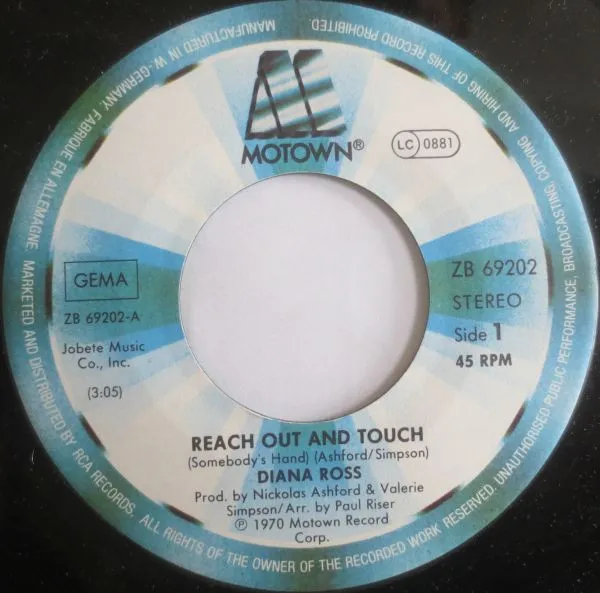 Reach Out And Touch (Somebody's Hand)