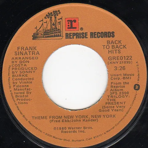 Theme From New York, New York / You And Me (We Wanted It All)