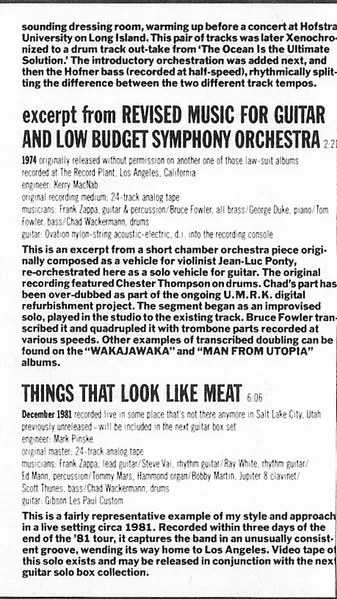 The Guitar World According To Frank Zappa