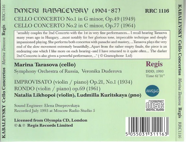Cello Concertos