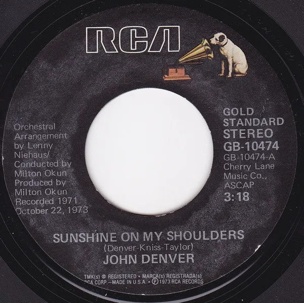 Sunshine On My Shoulders