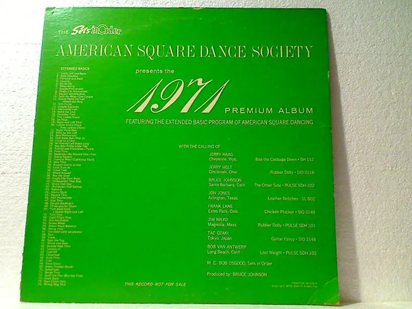 The 1971 Premium Album Featuring The Extended Basic Program Of American Square Dancing