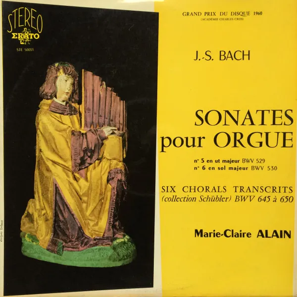 Sonates Pour Orgue / Six Chorals Transcrits BWV 645 À 650