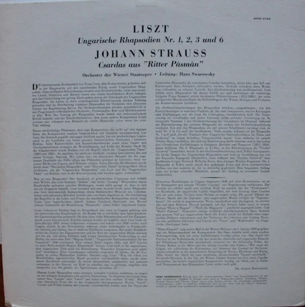 Ungarische Rhapsodien Nr. 1, 2, 3 Und 6
