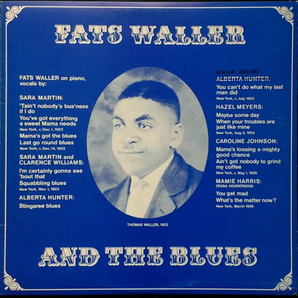 Fats Waller And The Blues