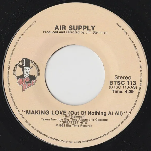 Making Love (Out Of Nothing At All)