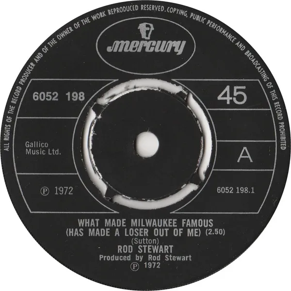 What Made Milwaukee Famous (Has Made A Loser Out Of Me) / Angel