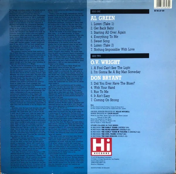 1320 South Lauderdale Avenue (Rare & Unissued Hi Recordings)