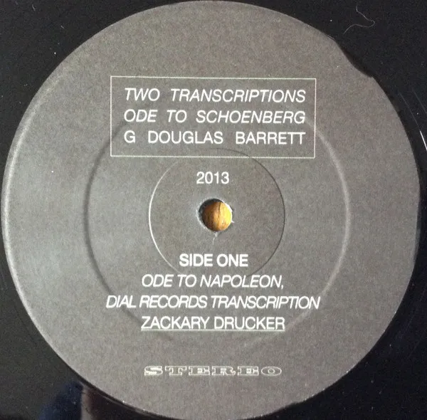Two Transcriptions / Ode To Schoenberg