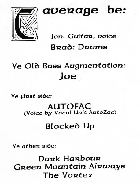 Mailorder Freak 7" Singles Club (February 98)