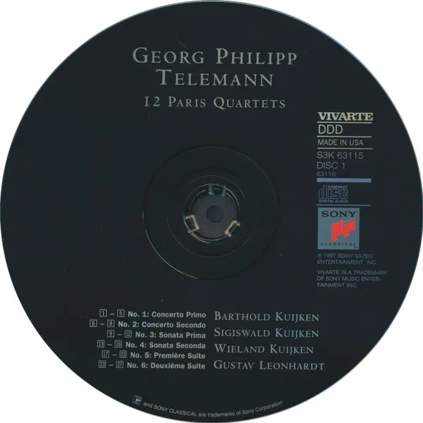 Paris Quartets 1 – 12