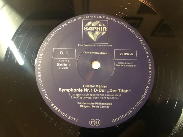 Symphonie Nr. 1 D-Dur "Der Titan"