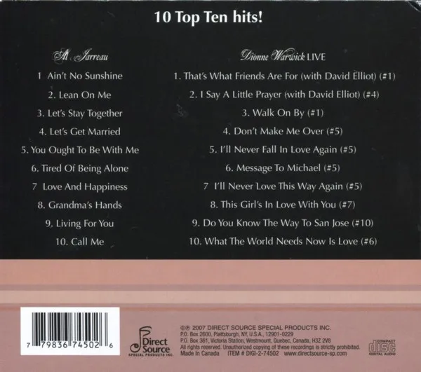 Al Jarreau / Dionne Warwick LIVE
