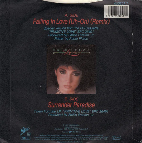 Falling In Love (Uh-Oh) (Remix) b/w Surrender Paradise
