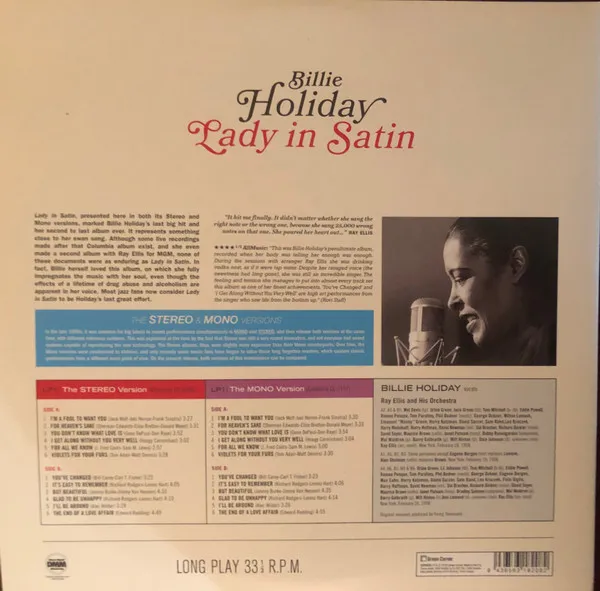 Lady In Satin - the Original Stereo & Mono Versions