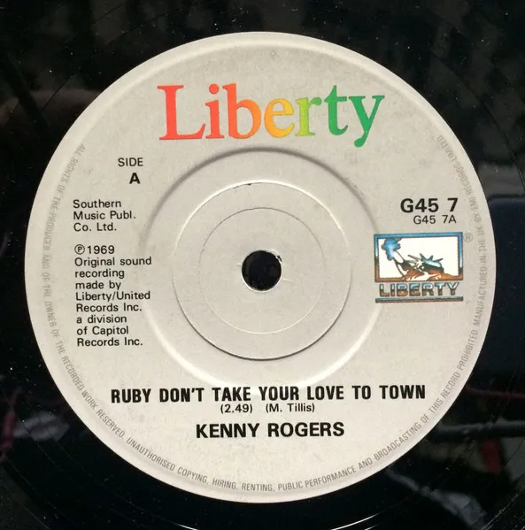 Ruby Don't Take Your Love To Town / Lucille