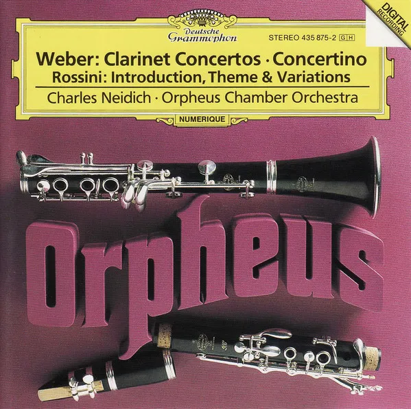 Clarinet Concertos • Concertino / Introduction, Theme & Variations For Clarinet
