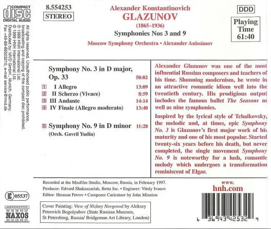 Symphonies Nos 3 And 9