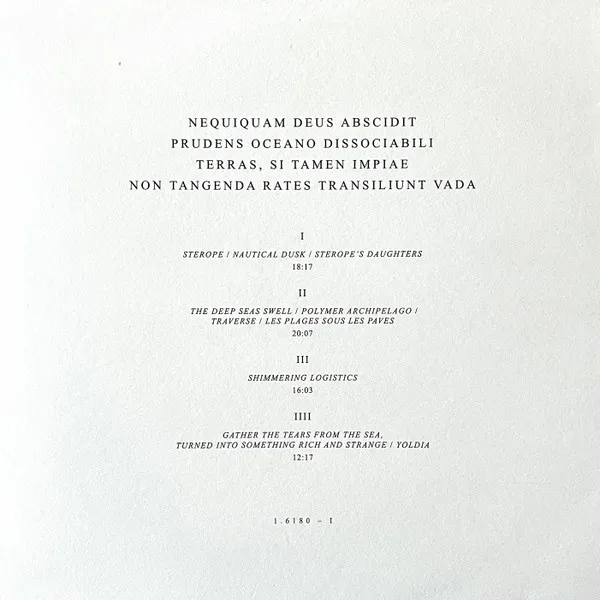 Nequiquam Deus Abscidit Prudens Oceano Dissociabili Terras, Si Tamen Impiae Non Tangenda Rates Transiliunt Vada – Turhaan Erotti Kaukonäköinen Jumala / Maat Toisistaan Merien Avulla / Jos Epäphyhät Alukset Halkovat / Tahrimattomiksi Tarkoitettuja
