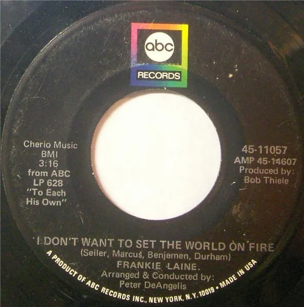 I Don't Want To Set The World On Fire / I Found You
