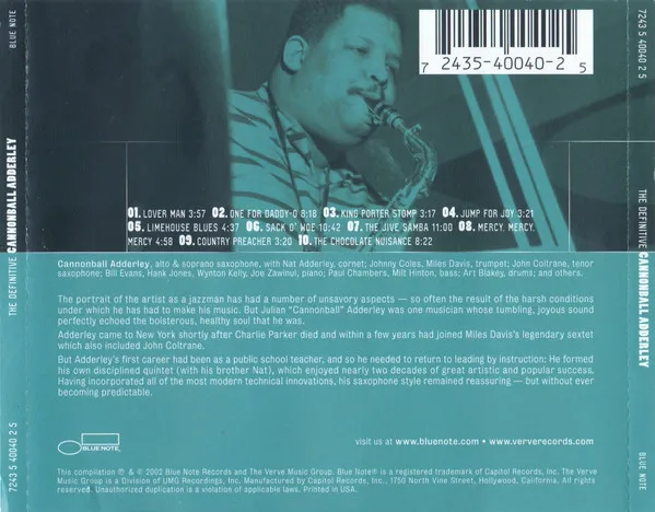 The Definitive Cannonball Adderley