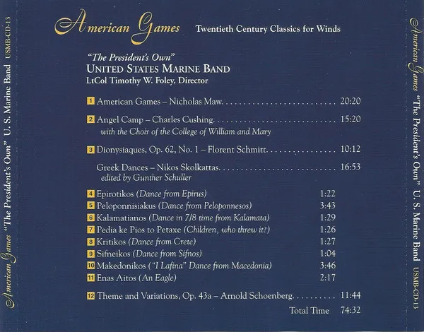 American Games (Twentieth Century Classics For Winds)