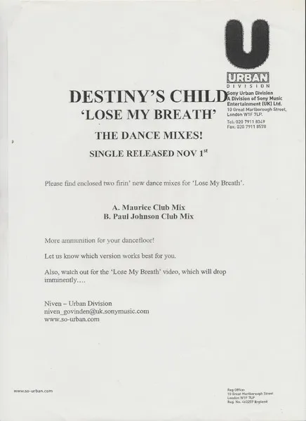 Lose My Breath - The Dance Mixes
