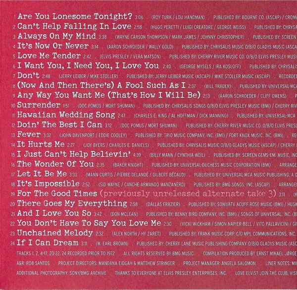 Love, Elvis -Non Kissing-