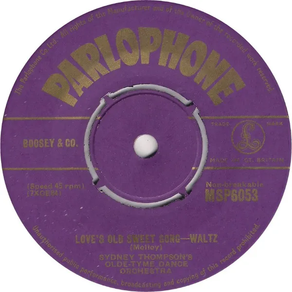 Love's Old Sweet Song / The Spirit Of Youth