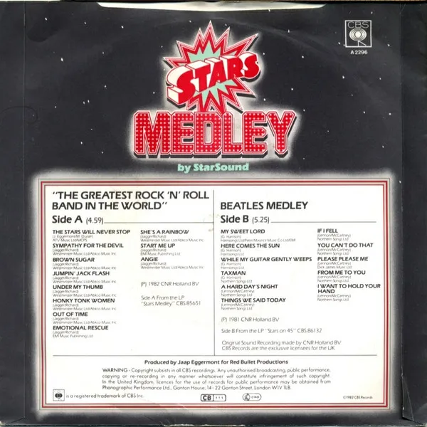 The Greatest Rock 'N' Roll Band In The World / Beatles Medley