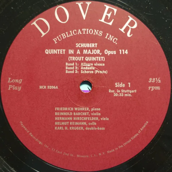 Quintet In A Major, Op. 114 "Trout" / Nocturne In E Flat Major, Op. 148