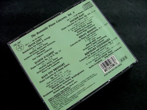 The Romantic Piano Concerto, Volume 4