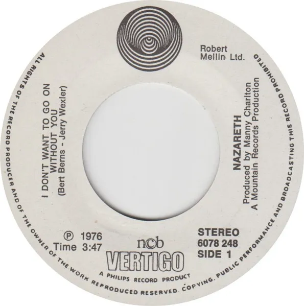 I Don't Want To Go On Without You / Good Love