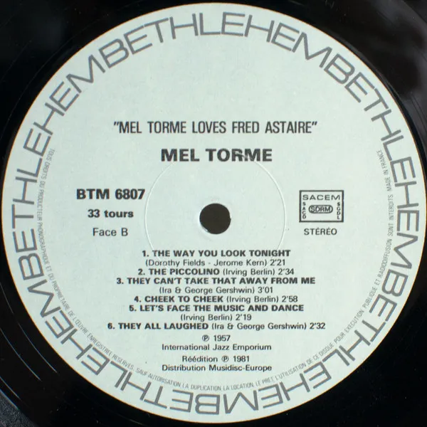 Mel Tormé Loves Fred Astaire