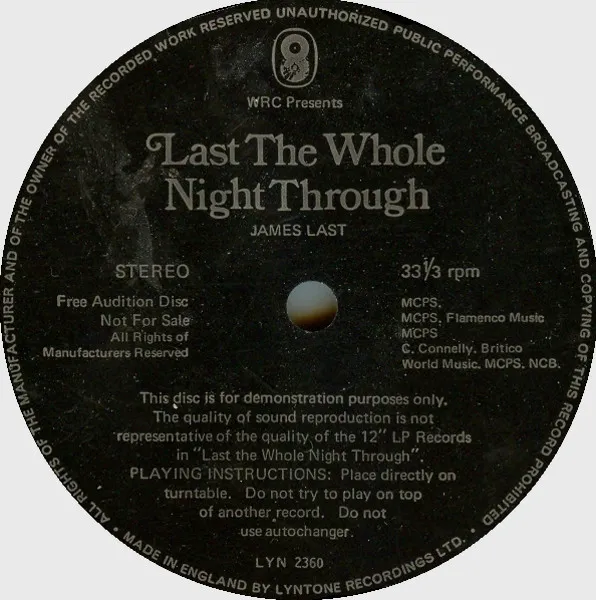 WRC Presents: James Last -  Last The Whole Night Through