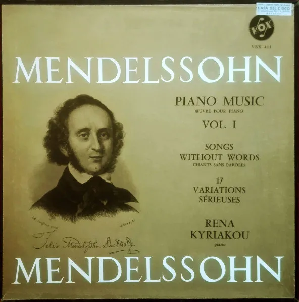 Piano Music - Œuvre Pour Piano - Vol. I - Songs Without Words - Chants Sans Paroles / 17 Variations Sérieuses